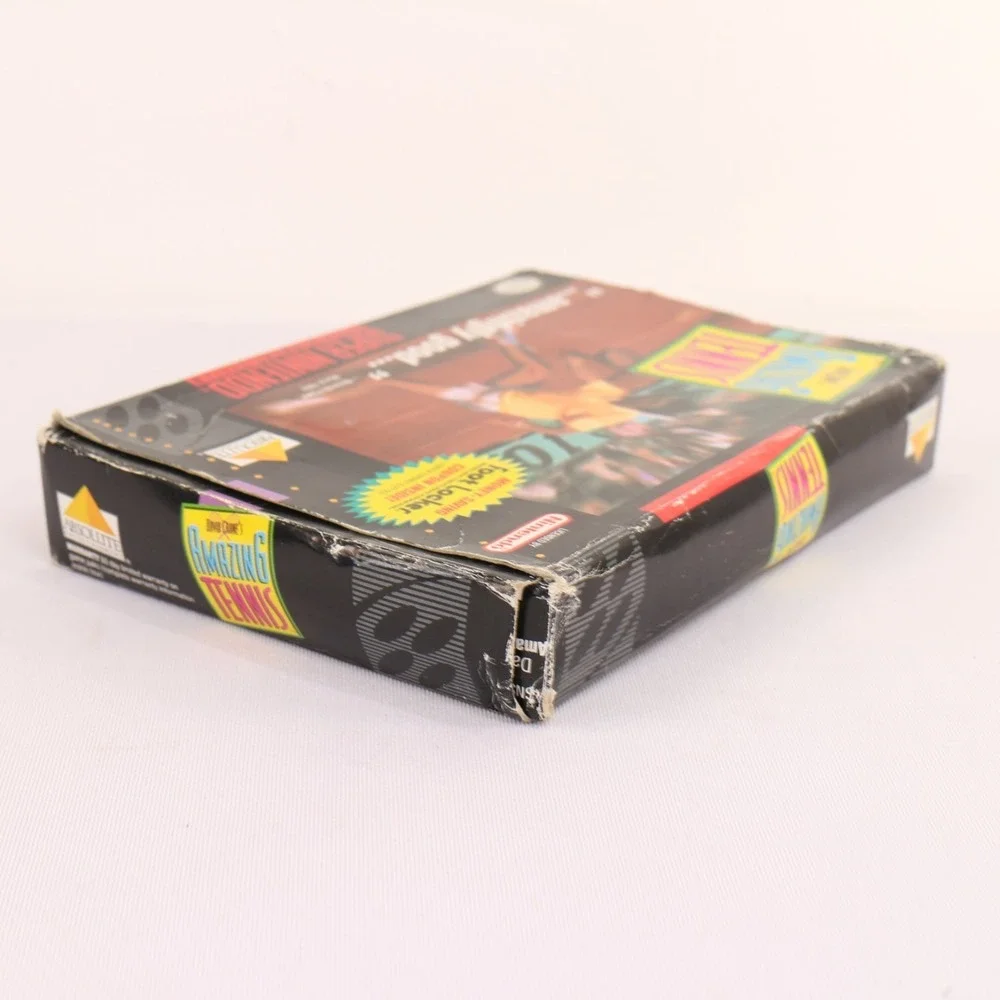 David Crane's Amazing Tennis Game Cartridge Open Box Super Nintendo SNES SNS-006